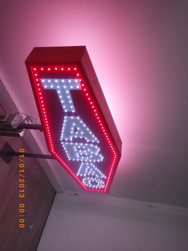 ENSEIGNE LED LUMINEUSE “TABAC” DOUBLE FACE AVEC ANIMATION ET TÉLÉCOMMANDE 110X40CM – Image 3