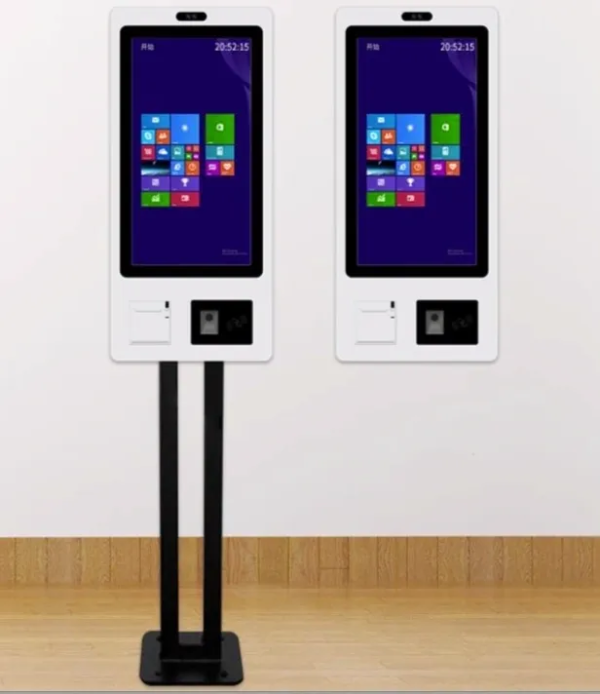 BORNE MULTIFONCTION À ÉCRAN TACTILE 32″ AVEC IMPRIMANTE