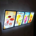 ENSEIGNE LUMINEUSE MAGASIN – PORTE-AFFICHE LED VITRINE, FORMAT A3, DOUBLE FACE, 36.7×49 CM