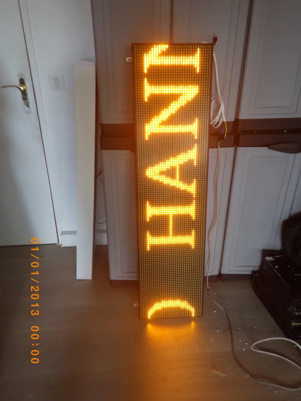 ENSEIGNE LUMINEUSE LED DOUBLE FACE 36×200 CM AVEC ANIMATION ET TÉLÉCOMMANDE – Image 3
