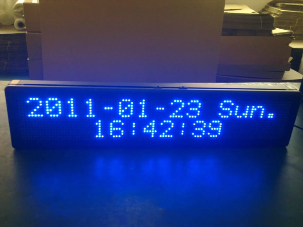 ENSEIGNE LUMINEUSE LED DOUBLE FACE 36×200 CM AVEC ANIMATION ET TÉLÉCOMMANDE – Image 4