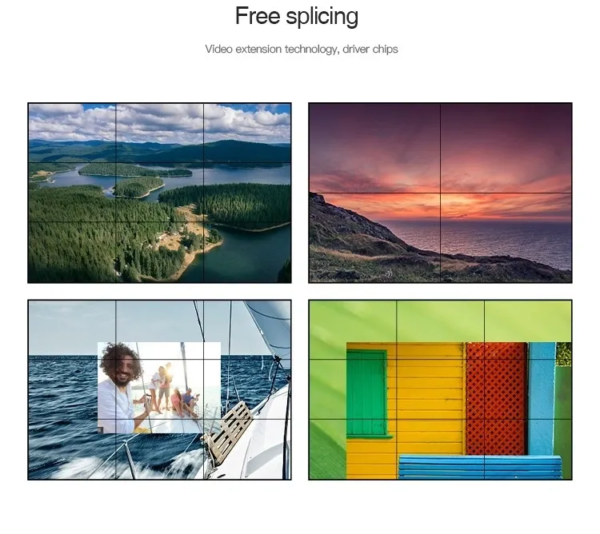 Mur Vidéo LCD 4K, Écran Géant très haute définition 4K 2x2, 4 Écrans de 75” – Image 4