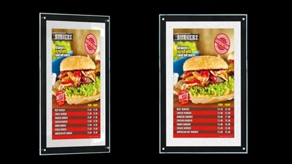 ENSEIGNE LUMINEUSE PORTE-AFFICHE LED FORMAT A0, 91.1×125.9 CM