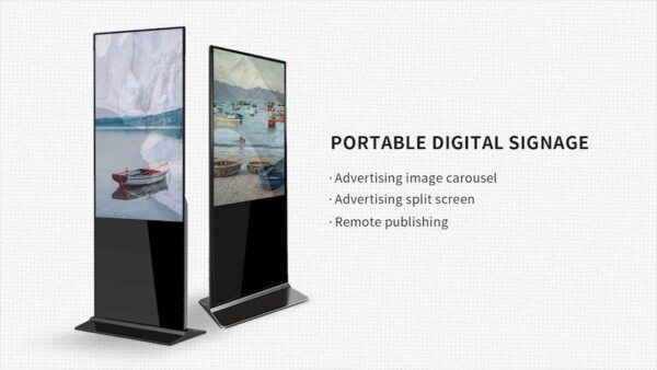 AFFICHAGE DYNAMIQUE LCD 75" ANDROID TACTILE 4K WIFI PUBLICITAIRE